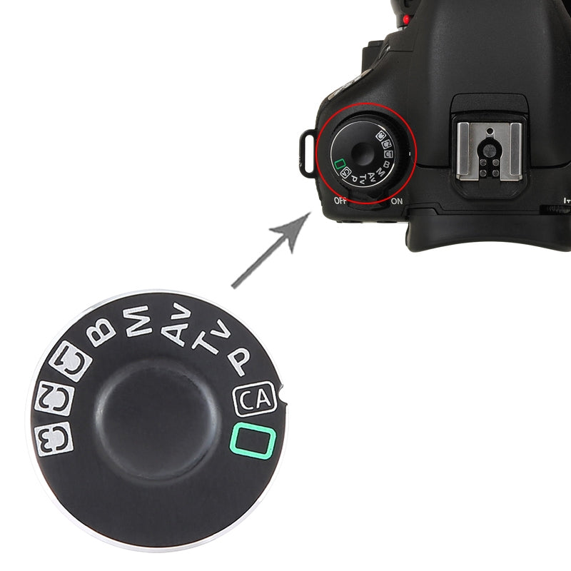 For Canon EOS 7D / EOS 5D Mark II OEM Mode Dial Iron Pad
