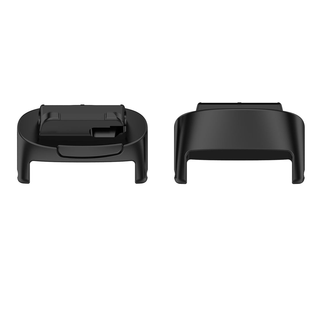 For Fitbit Inspire 3 1 Pair Stainless Steel Metal Watch Band Connector Black