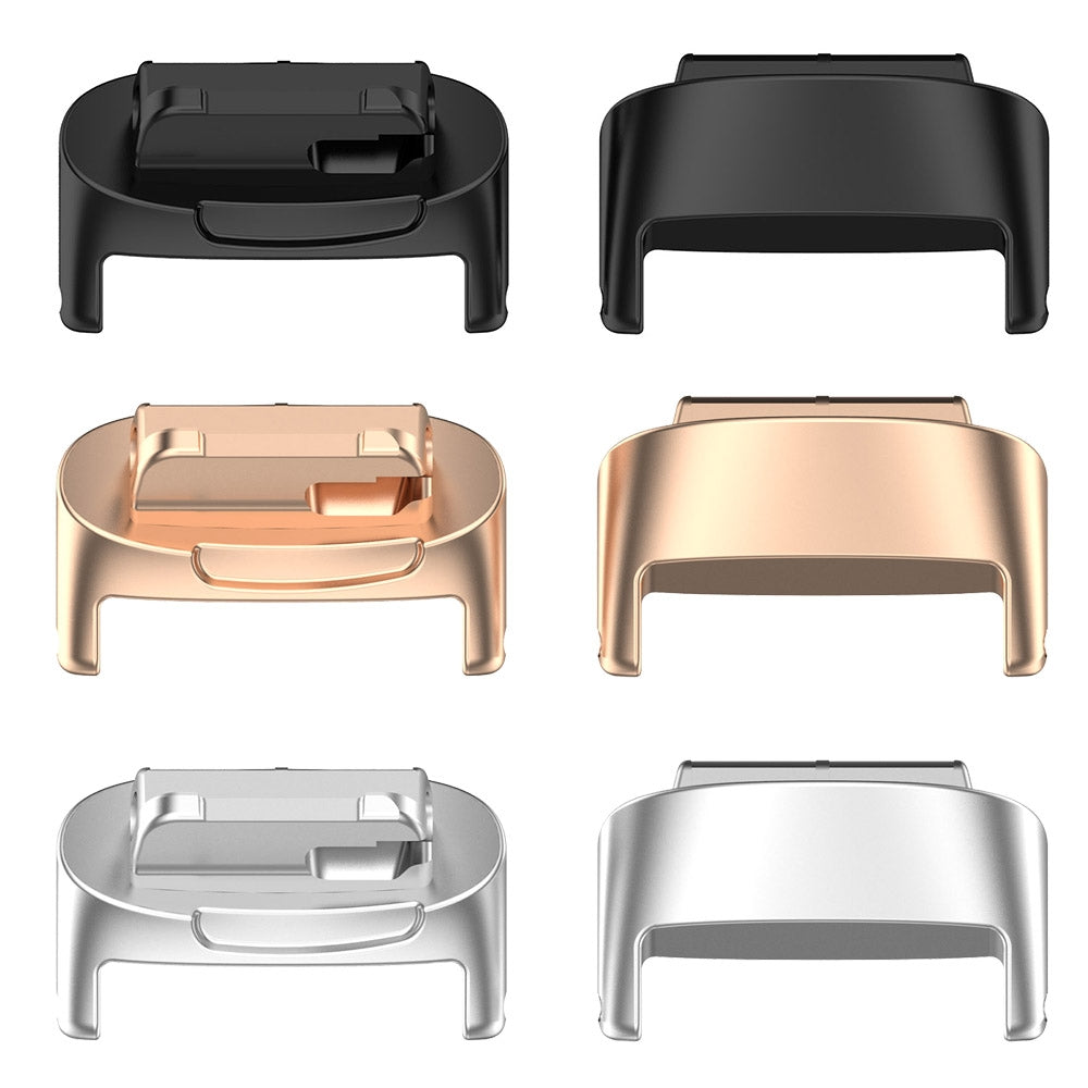 For Fitbit Inspire 3 1 Pair Stainless Steel Metal Watch Band Connector Rose Gold