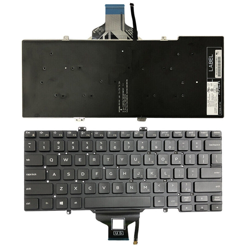 For Dell Latitude 7400 / E7400 / L3400 / 5400 US Version Backlight Keyboard