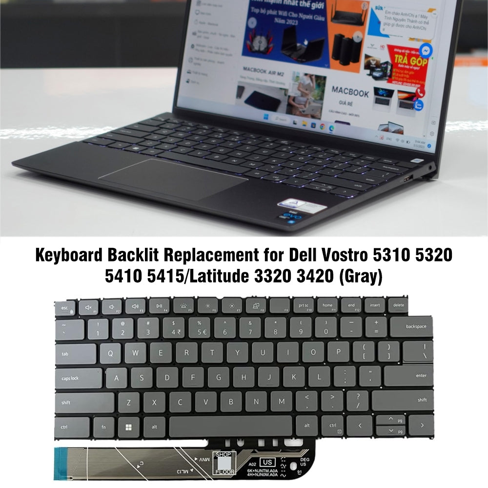 For Dell Vostro 5310 / 5320 US Version Backlight Keyboard