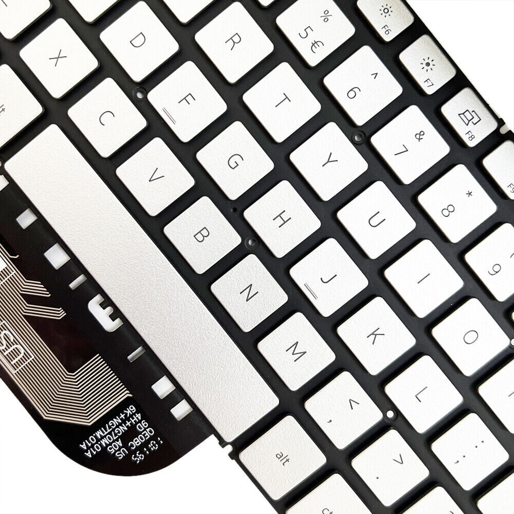 For Dell Inspiron 7490 / Vostro 5390 US Version Backlight Lap Keyboard Silver