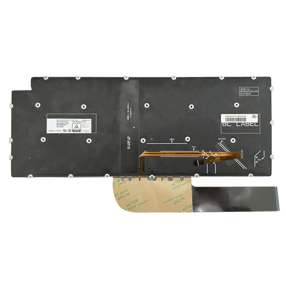 For Dell Inspiron 7490 / Vostro 5390 US Version Backlight Lap Keyboard Black