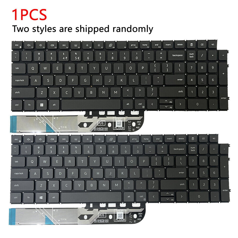 For Dell Inspiron 15-3511 3515 5510 7510 16-7610 US Version Backlight Lap Keyboard Black