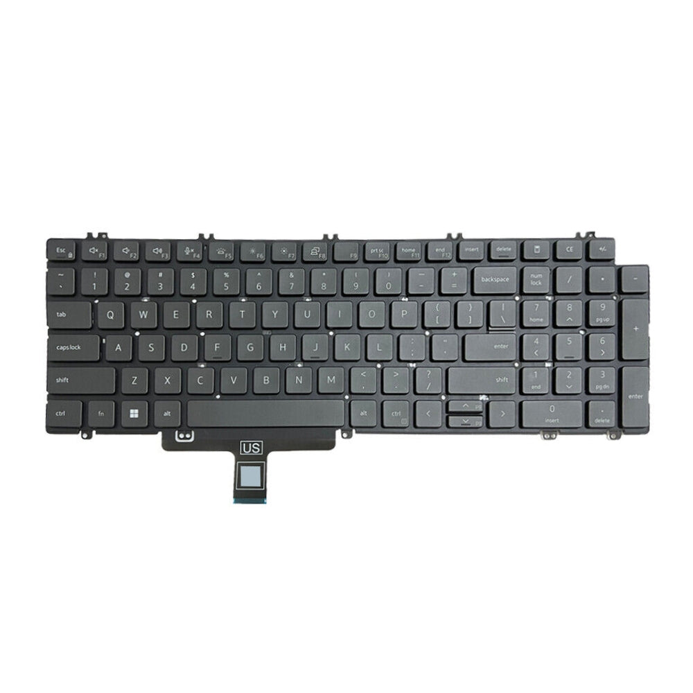For Dell Latitude 5520 5521 Precision 3560 3561 US Version Backlight Lap Keyboard Black
