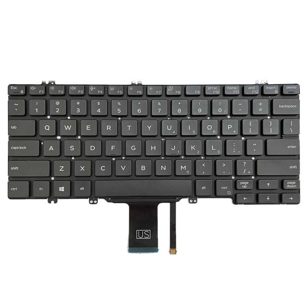 For Dell Latitude 7300 5300 5200 US Version Backlight Lap Keyboard Black
