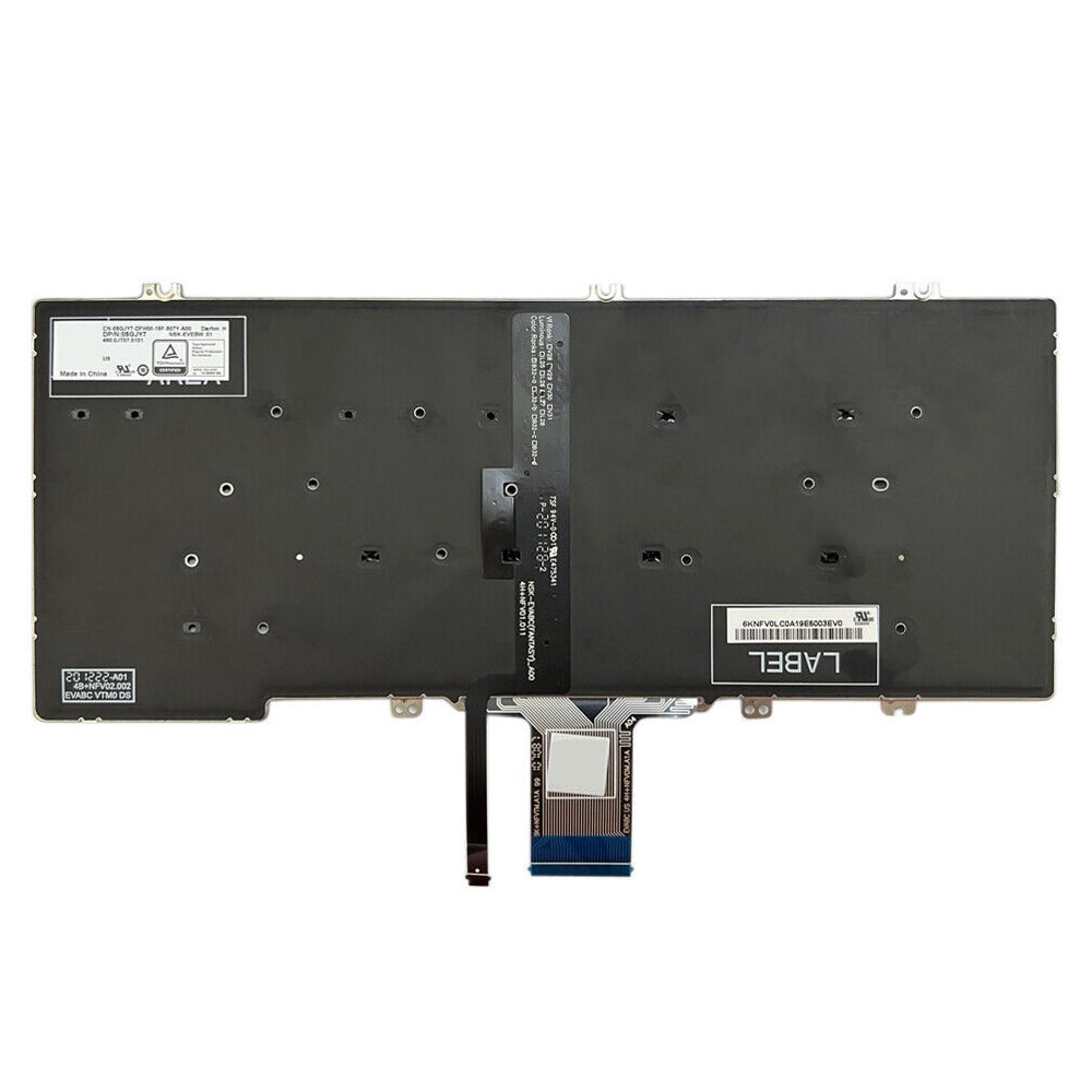 For Dell Latitude 7300 5300 5200 US Version Backlight Lap Keyboard Black