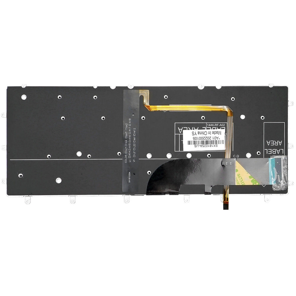 For Dell XPS 13 9343 13 9350 9360 US Version Backlight Lap Keyboard Black