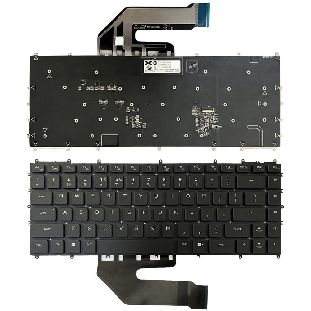 For Dell Alienware x15 R2 / R1 US Version Backlight Lap Keyboard Black