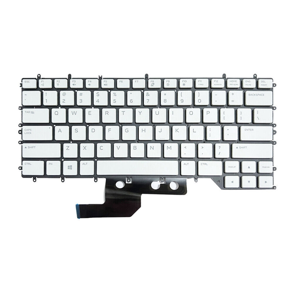 For Dell Alienware M15 / R3 / R4 US Version RGB Backlight Lap Keyboard White 0Y00RH