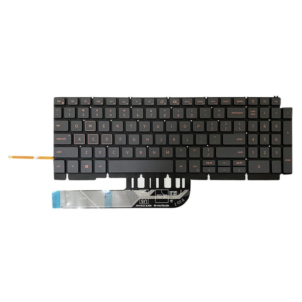 For Dell Latitude 7400 3400 5400 7410 5401 Spanish Version Backlight Lap Keyboard Black