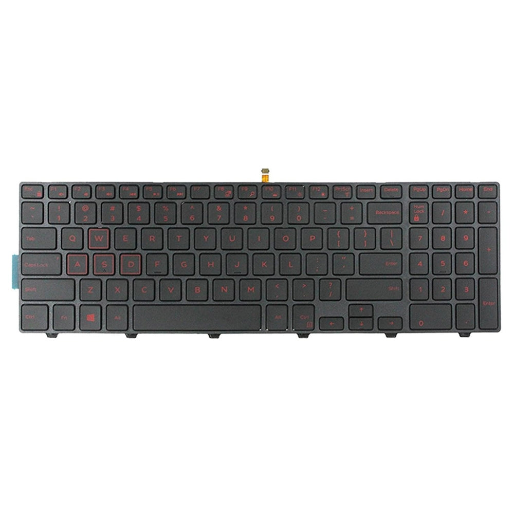 Backlight Lap Keyboard For Dell 15-9550 / 15-3000 / 15-5542 Red Word
