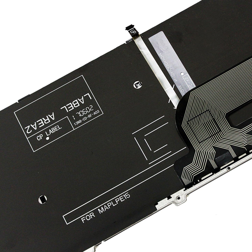 Backlight Lap Keyboard For Dell 15-9550 / 15-3000 / 15-5542 Red Word