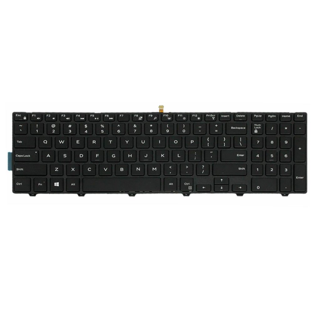 Backlight Lap Keyboard For Dell 15-9550 / 15-3000 / 15-5542 White Word