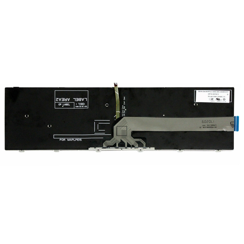 Backlight Lap Keyboard For Dell 15-9550 / 15-3000 / 15-5542 White Word