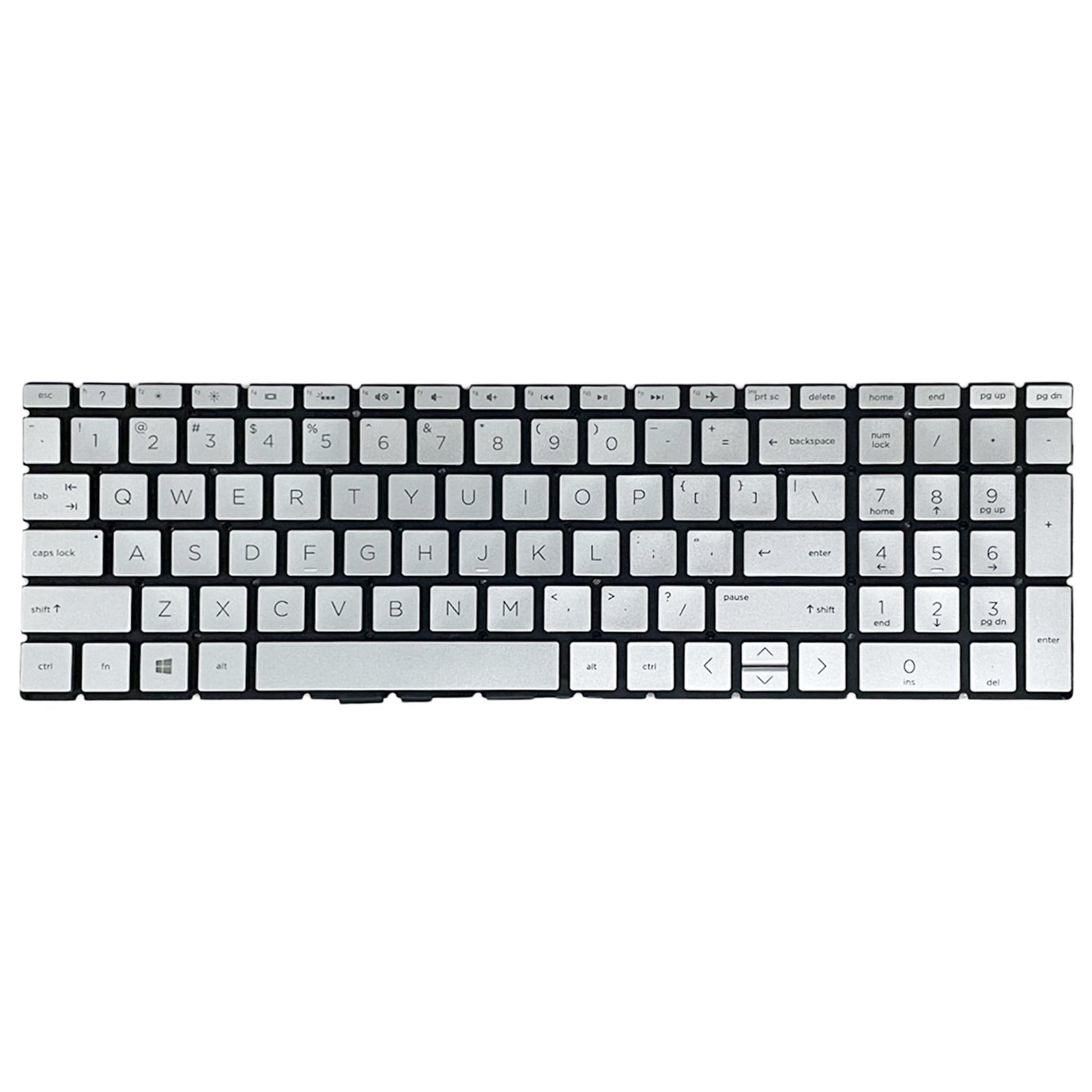 For HP 15m-DR / 15m-DS US Version Lap Backlight Keyboard Silver