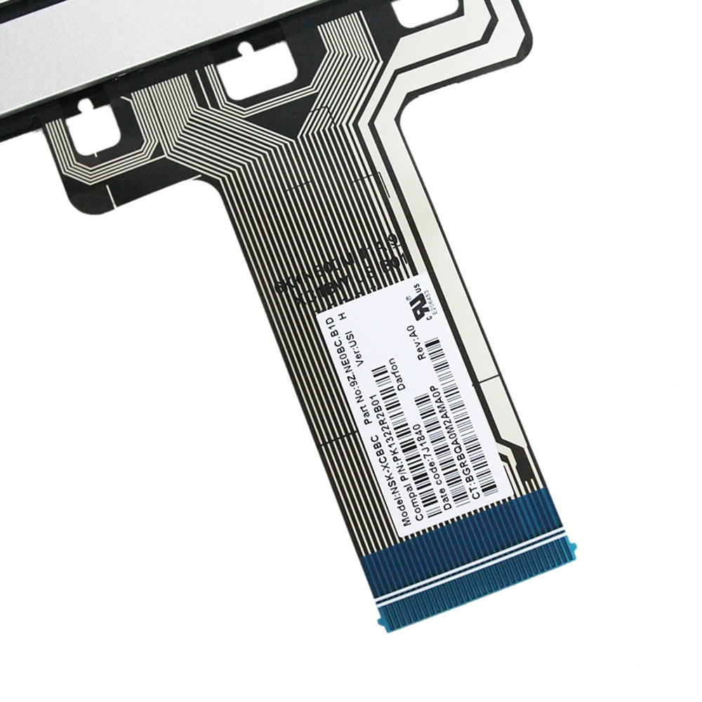 For HP 14M-BA 14-BS US Version Lap Backlight Keyboard Silver