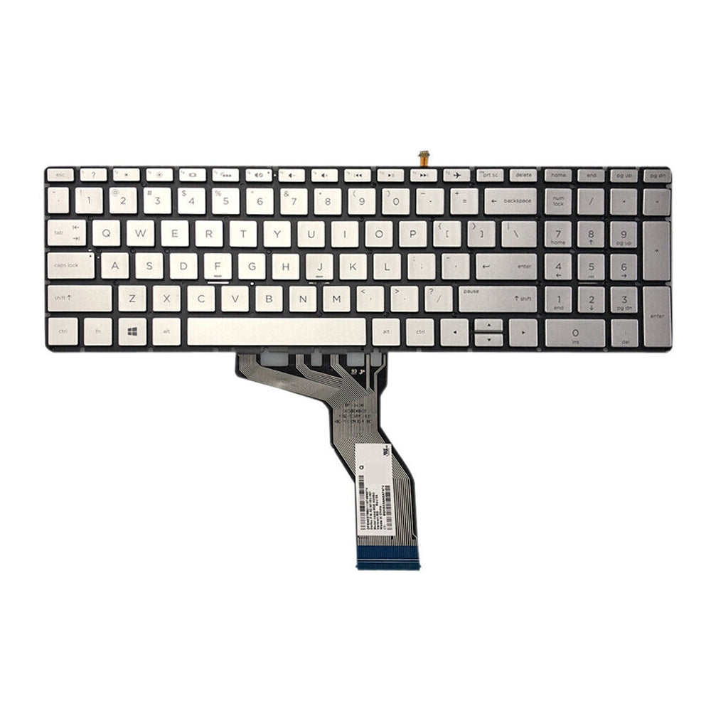 For HP 15-BS / 15-CC US Version Lap Backlight Keyboard Silver