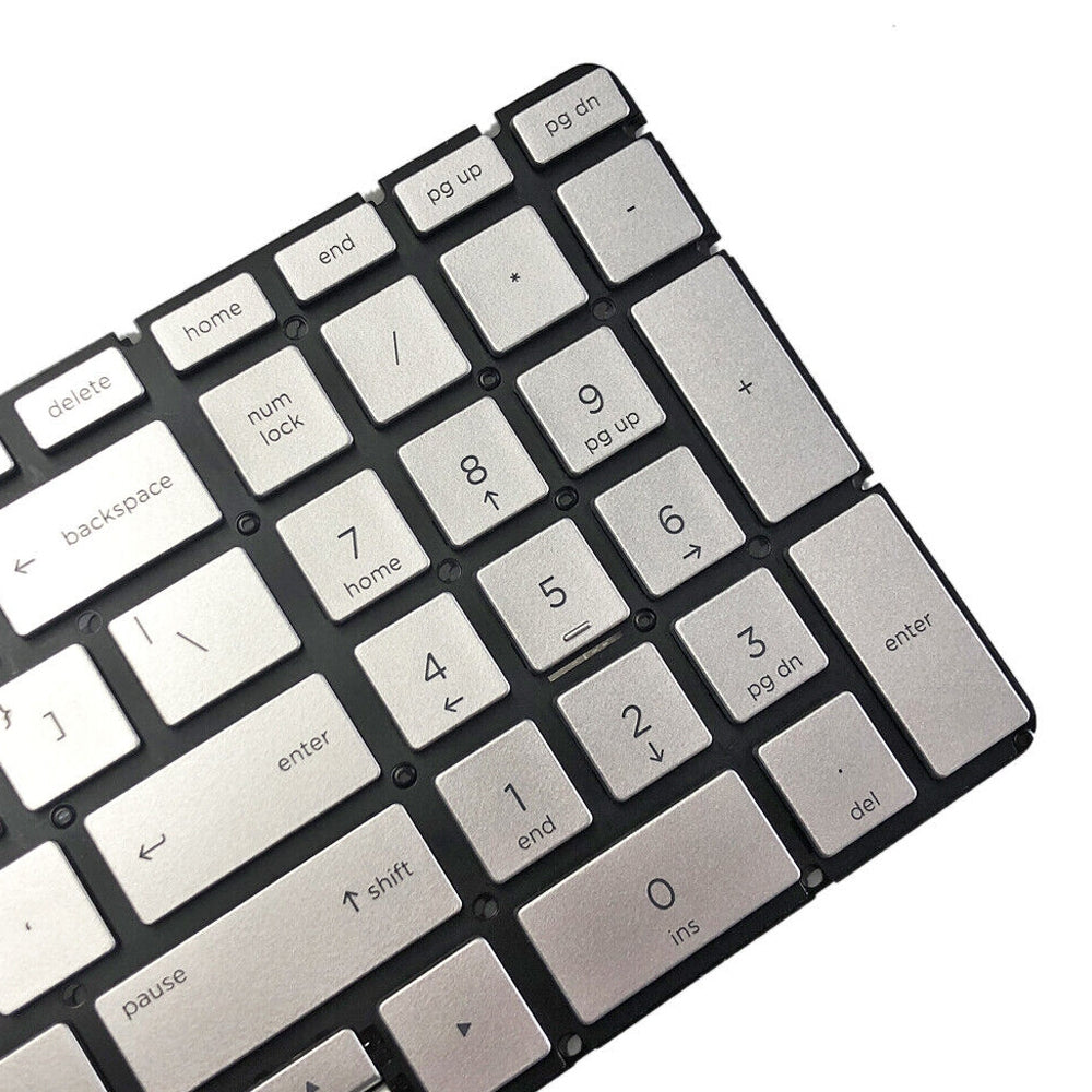 For HP 15-BS / 15-CC US Version Lap Backlight Keyboard Silver