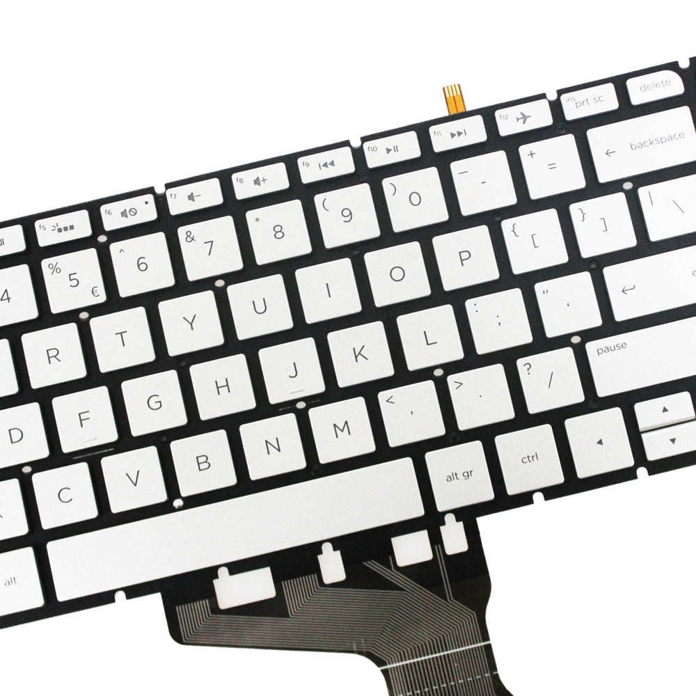 For HP 15-AB / 15-AK US Version Lap Backlight Keyboard Silver