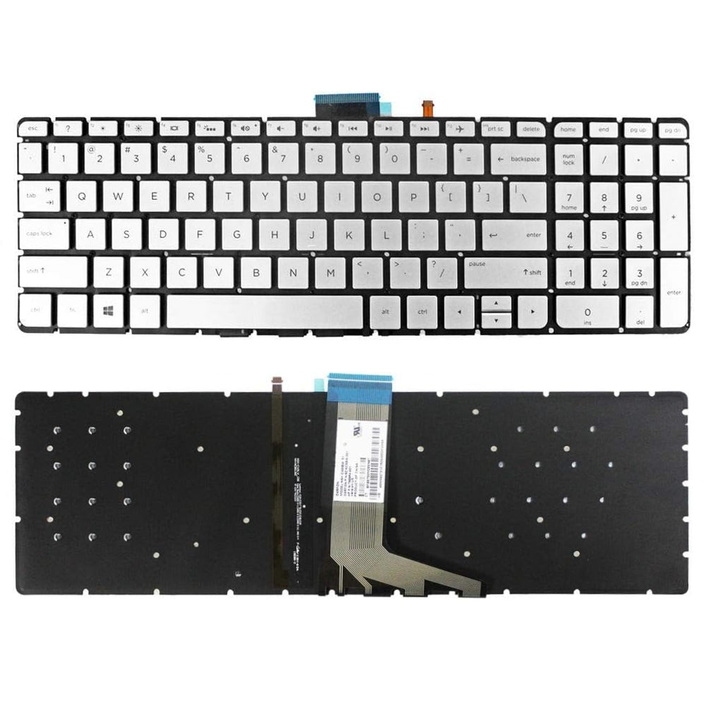 For HP M6-W US Version Lap Backlight Keyboard Silver