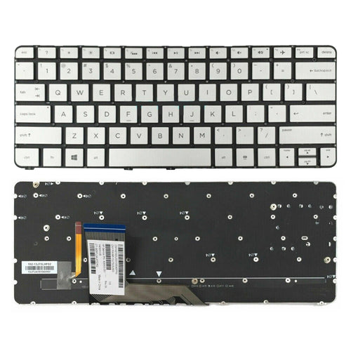For HP X360 13-4000 US Version Lap Backlight Keyboard Silver