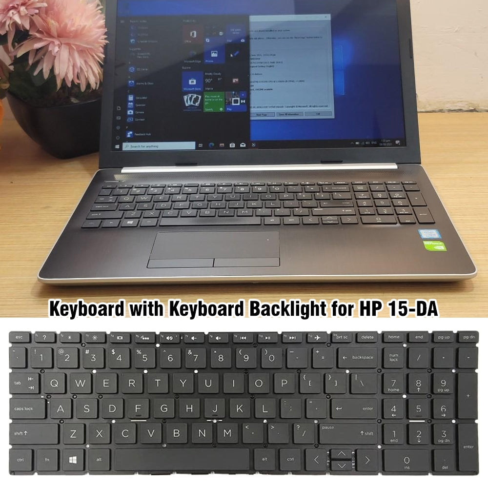 For HP 15-DA / 15-DB US Version Lap Backlight Keyboard
