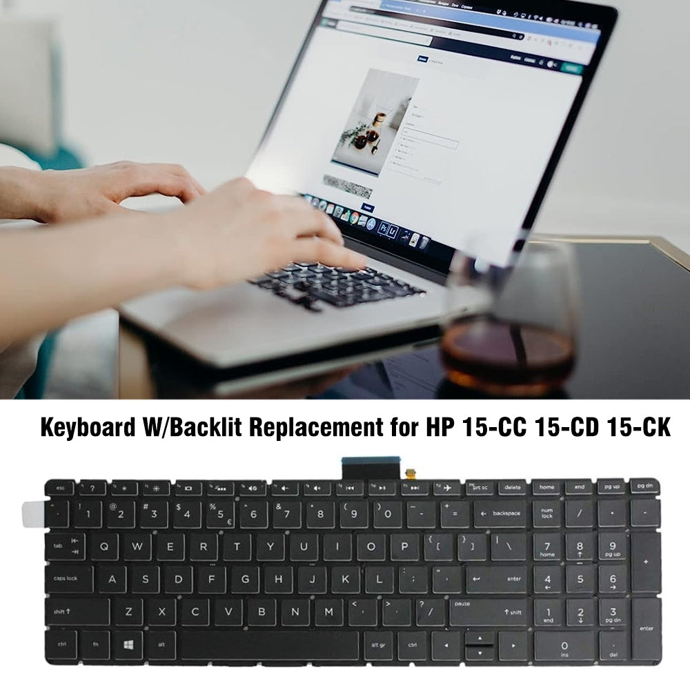 For HP 15-CC / 15-CD / 15-CK US Version Lap Backlight Keyboard