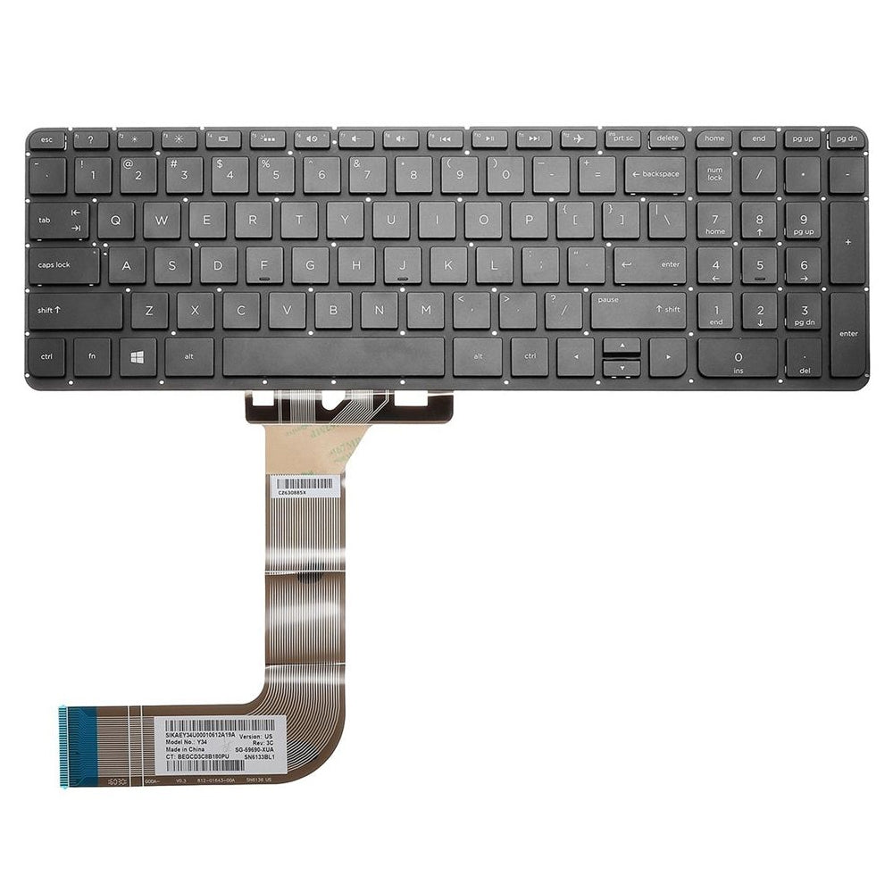 For HP 15-P000 / 17-F000 US Version Lap Backlight Keyboard