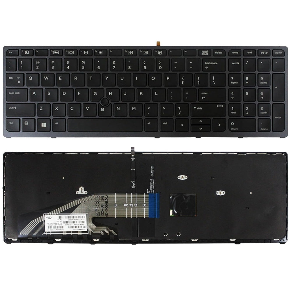 For HP Probook 470 G3 US Version Lap Backlight Keyboard