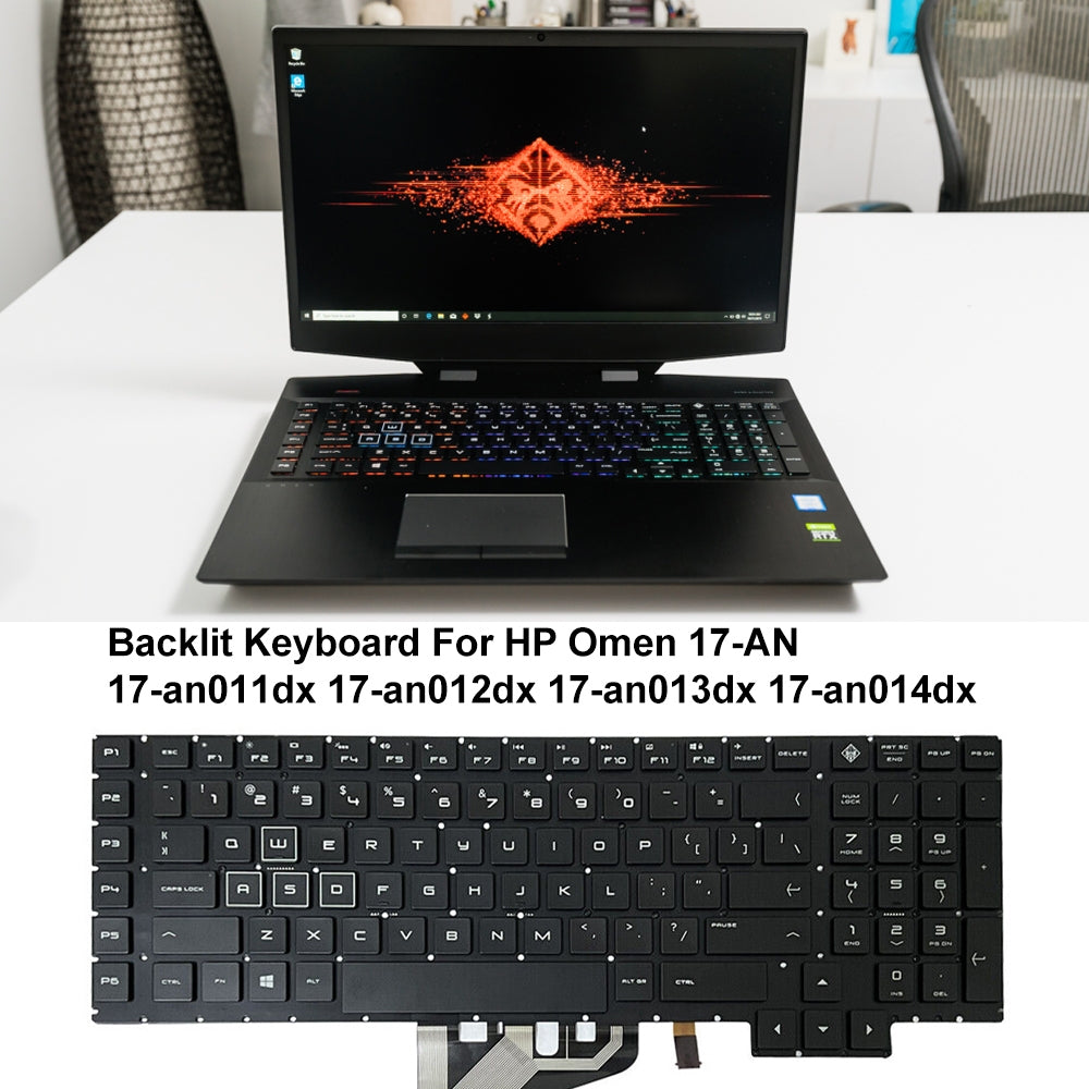 For HP Omen 17-AN / 17-AN011DX US Version Lap Backlight Keyboard