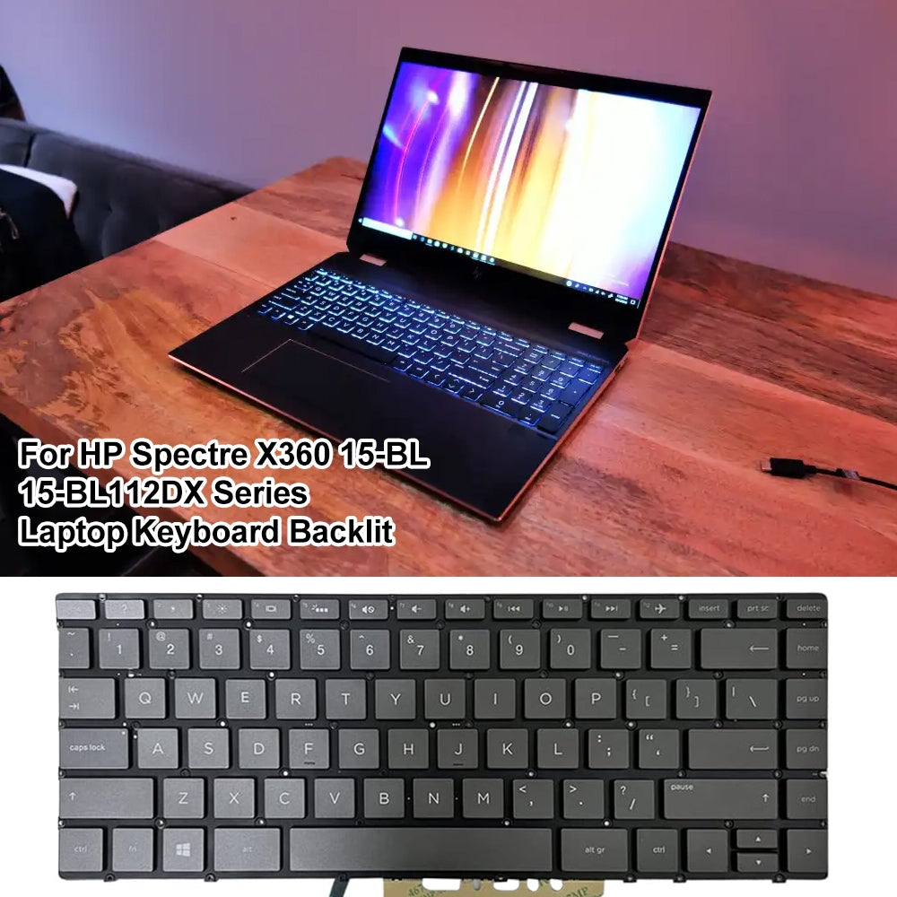 For HP Spectre X360 15-BL US Version Lap Backlight Keyboard