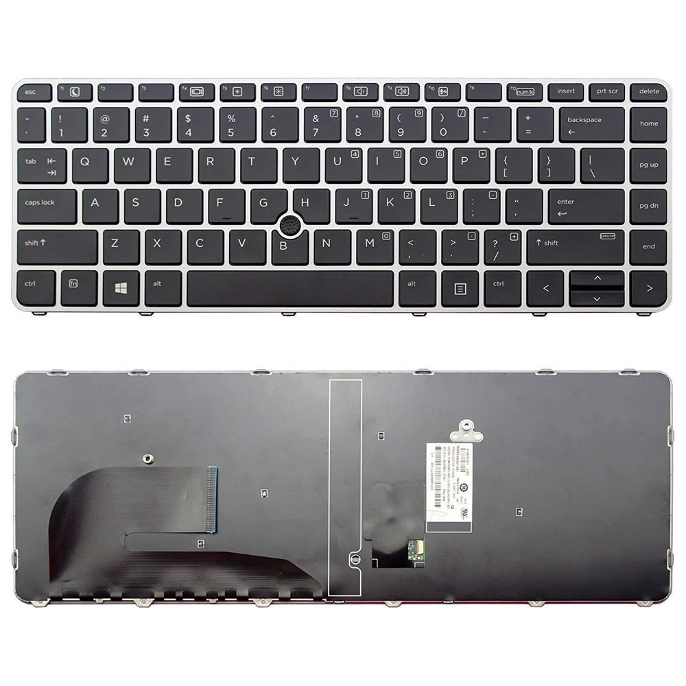 For HP Book 840 G3 Fingerless US Version Lap Backlight Keyboard