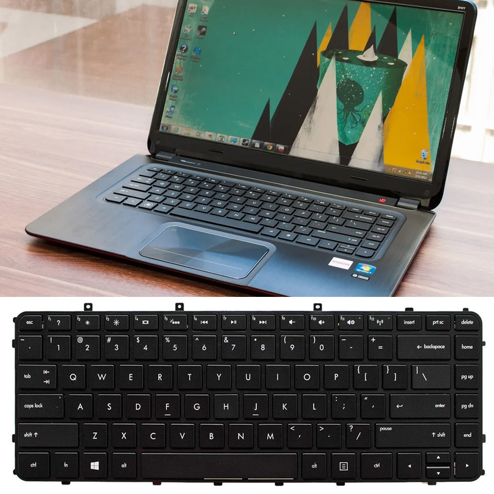 For HP Envy4 4-1000 Lap Keyboard with Frame