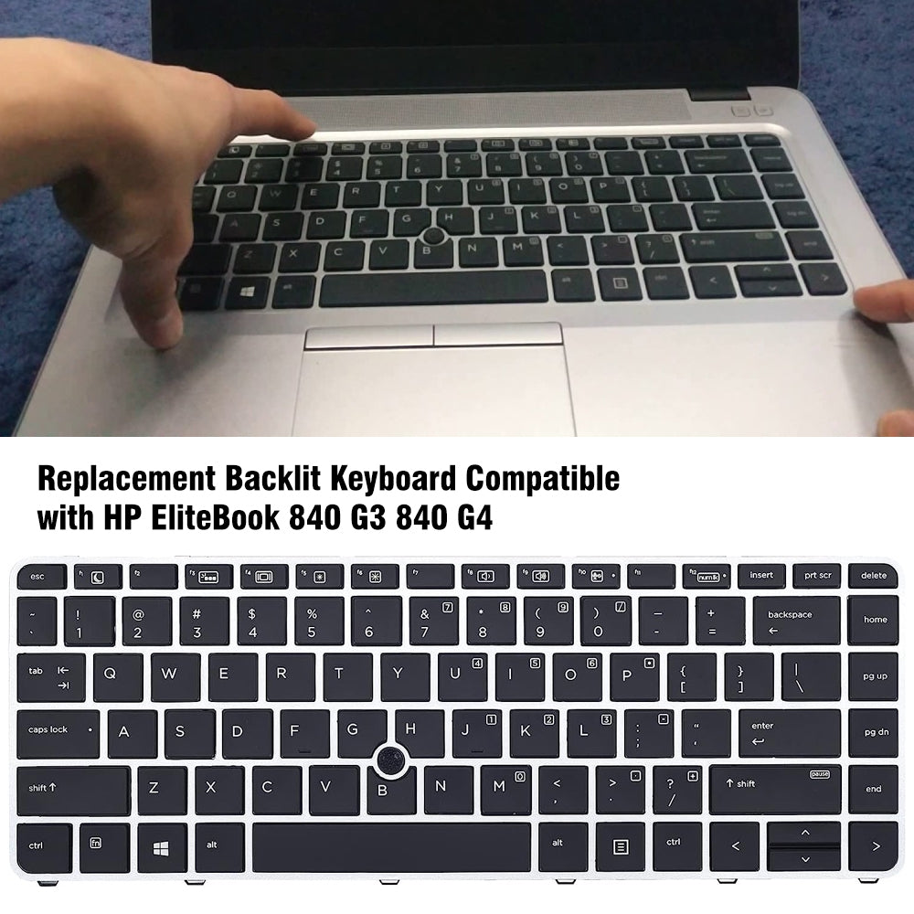 For HP Book 840 G3 Lap Backlight Keyboard