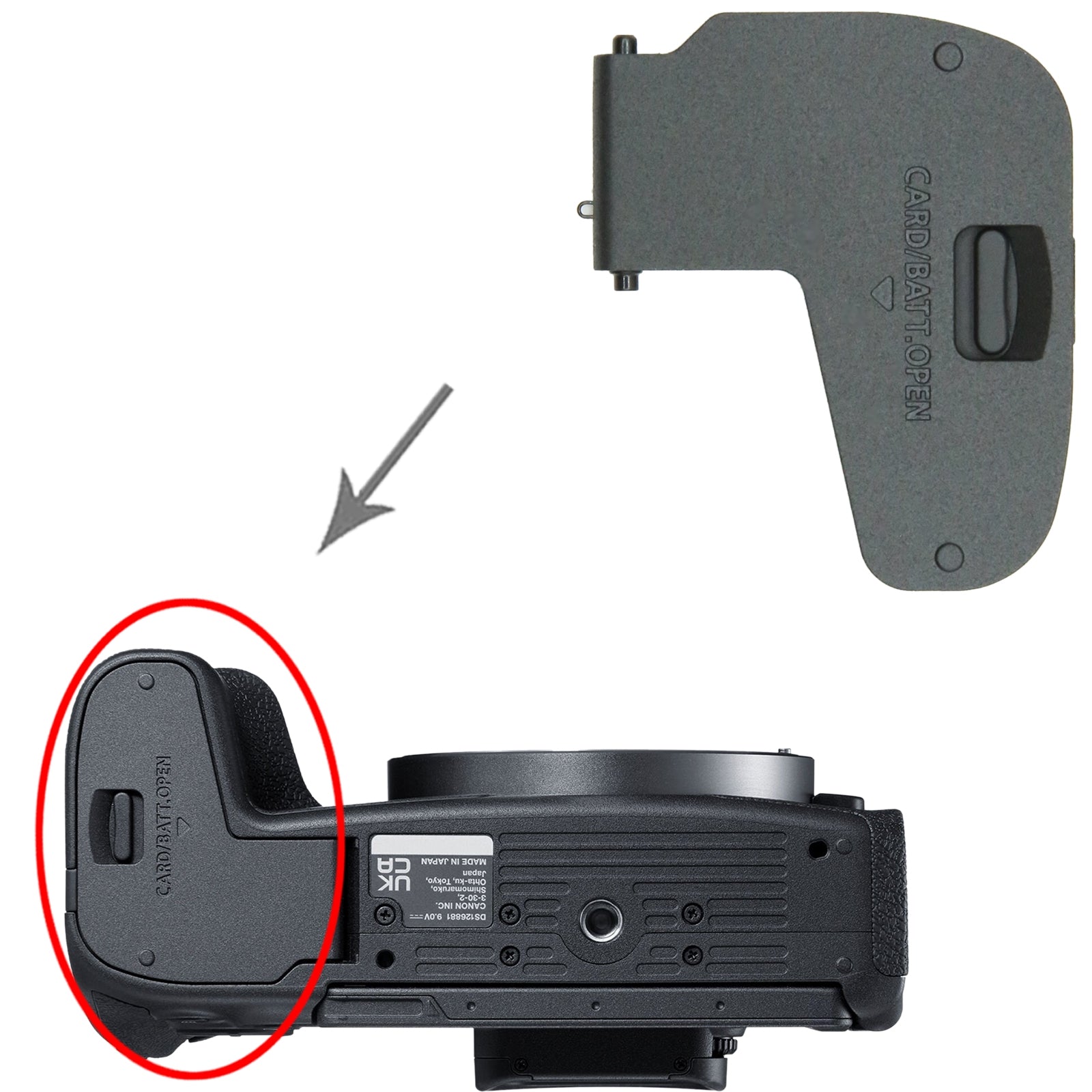 For Canon EOS RP / EOS R8 Battery Compartment Cover