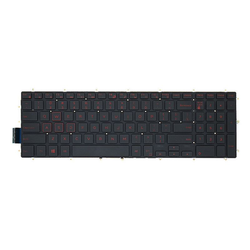 Backlight Lap Keyboard For Dell G3 3579 3779 / G5 5587 / G7 7588 Red Word