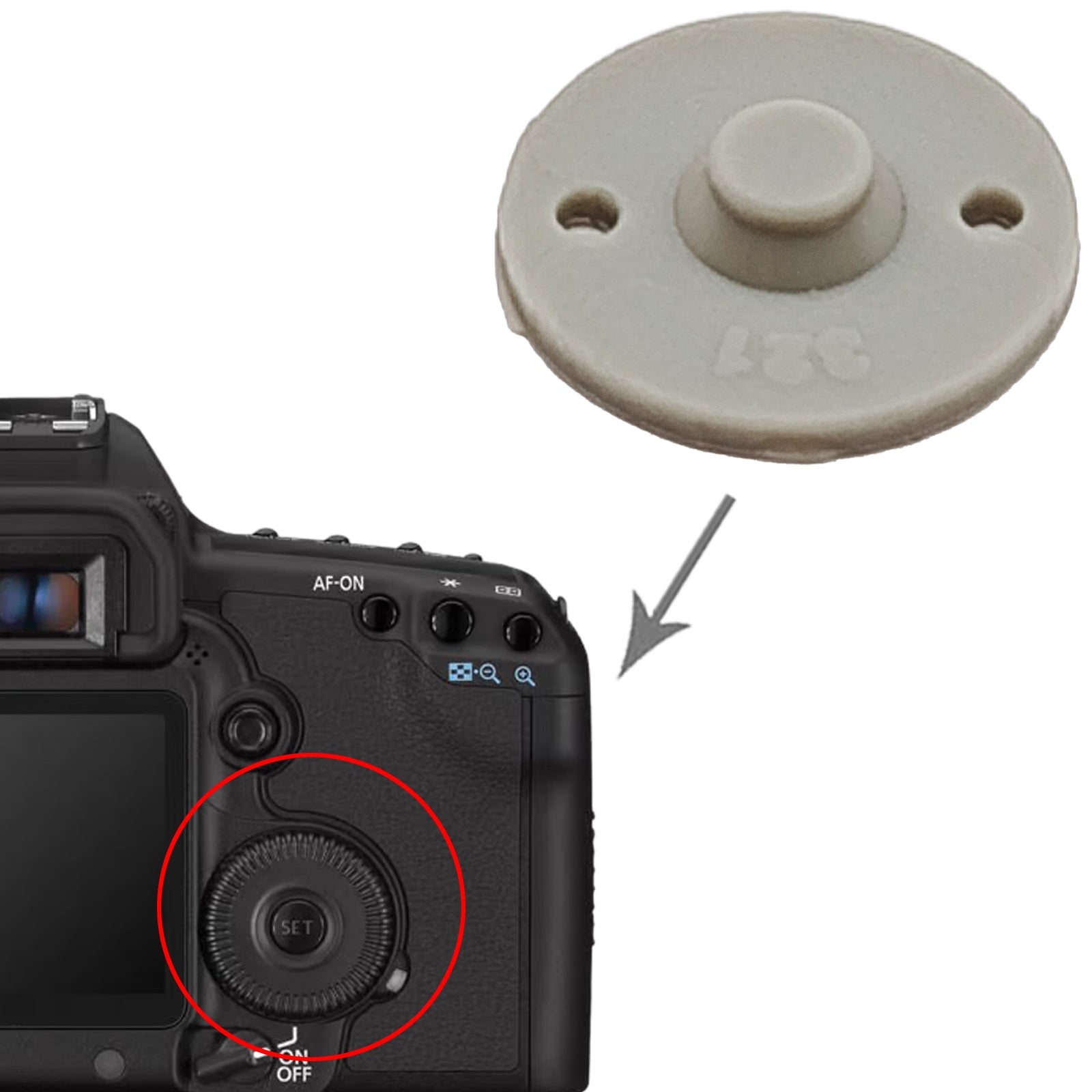 For Canon EOS 5D Mark II Camera OK Keyboard