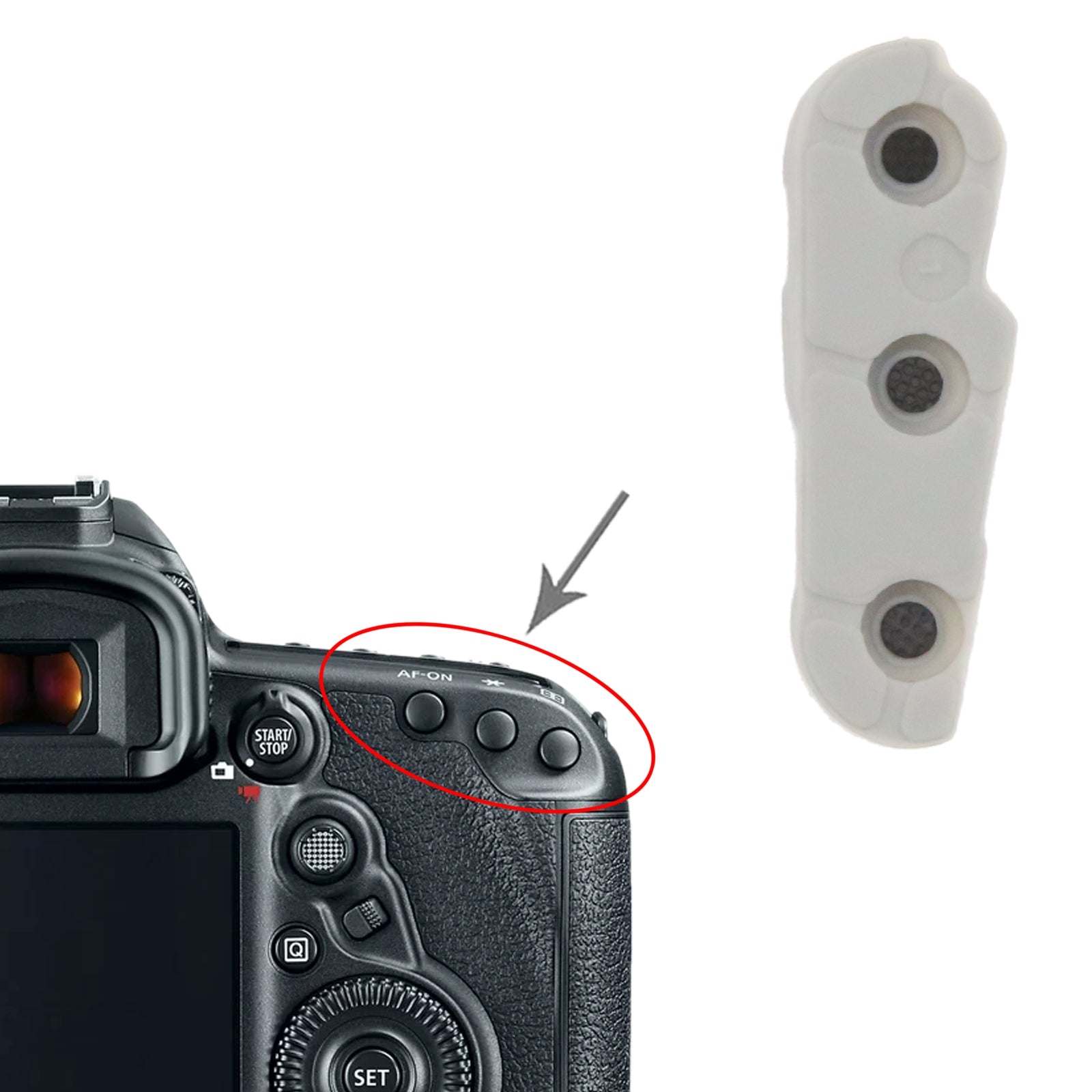 For Canon EOS 5D Mark III Focus Selection Key