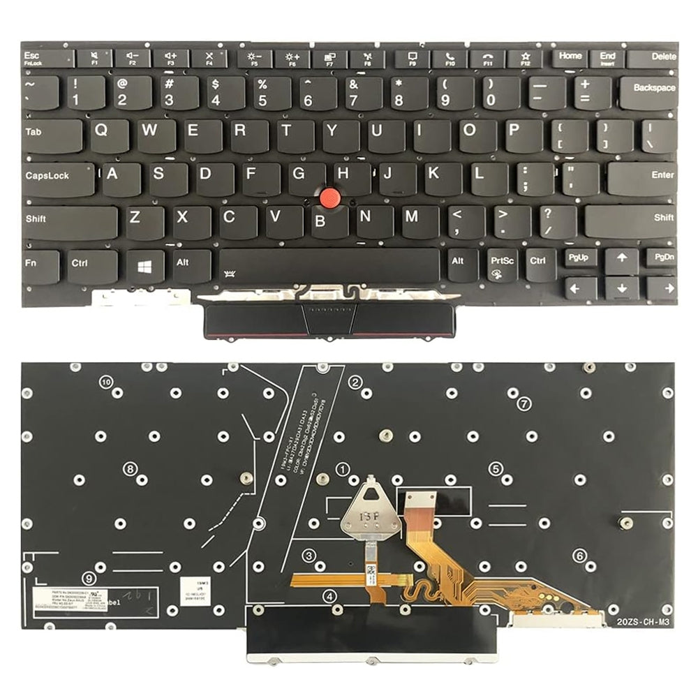 For Lenovo ThinkPad X1 Nano US Version Backlight Lap Keyboard