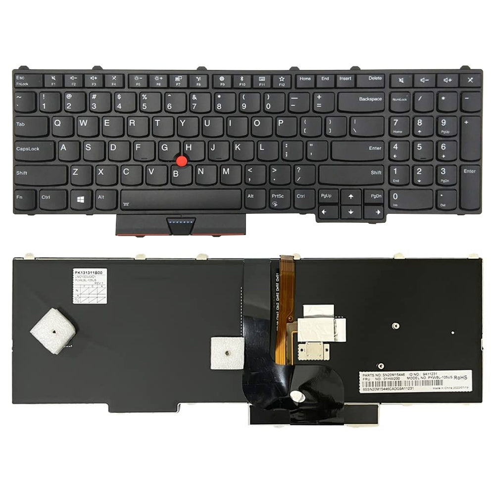 For Lenovo ThinkPad P50 P51 P70 P71 US Version Backlight Lap Keyboard with Pointing