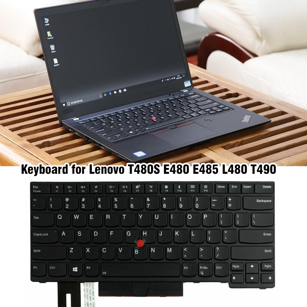 For Lenovo T480S E480 E485 L480 T490 US Version Lap Keyboard