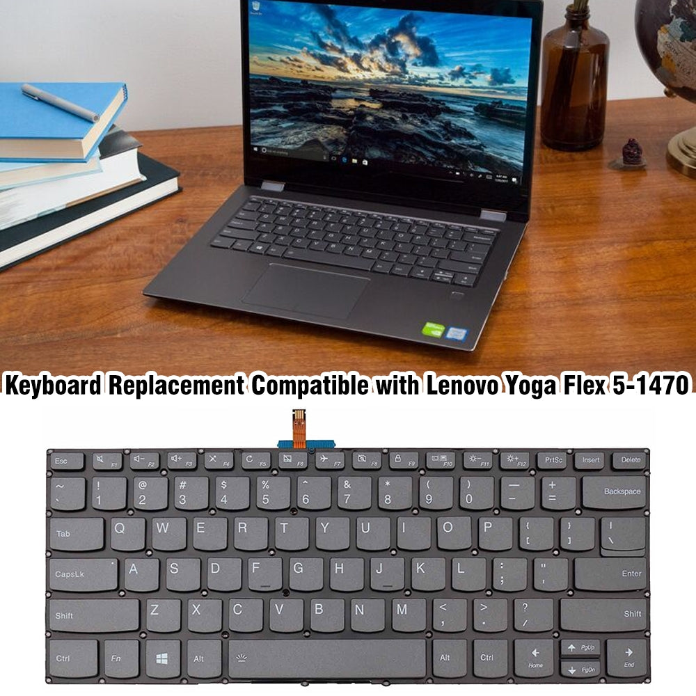 For Lenovo Yoga Flex 5-1470 / Flex 5-1570 US Version Backlight Lap Keyboard
