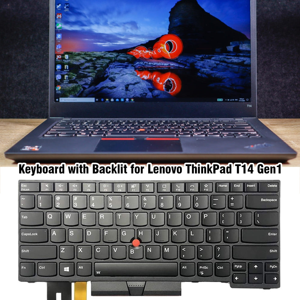 For Lenovo ThinkPad T14 Gen1 20S0 20S1 US Version Backlight Lap Keyboard