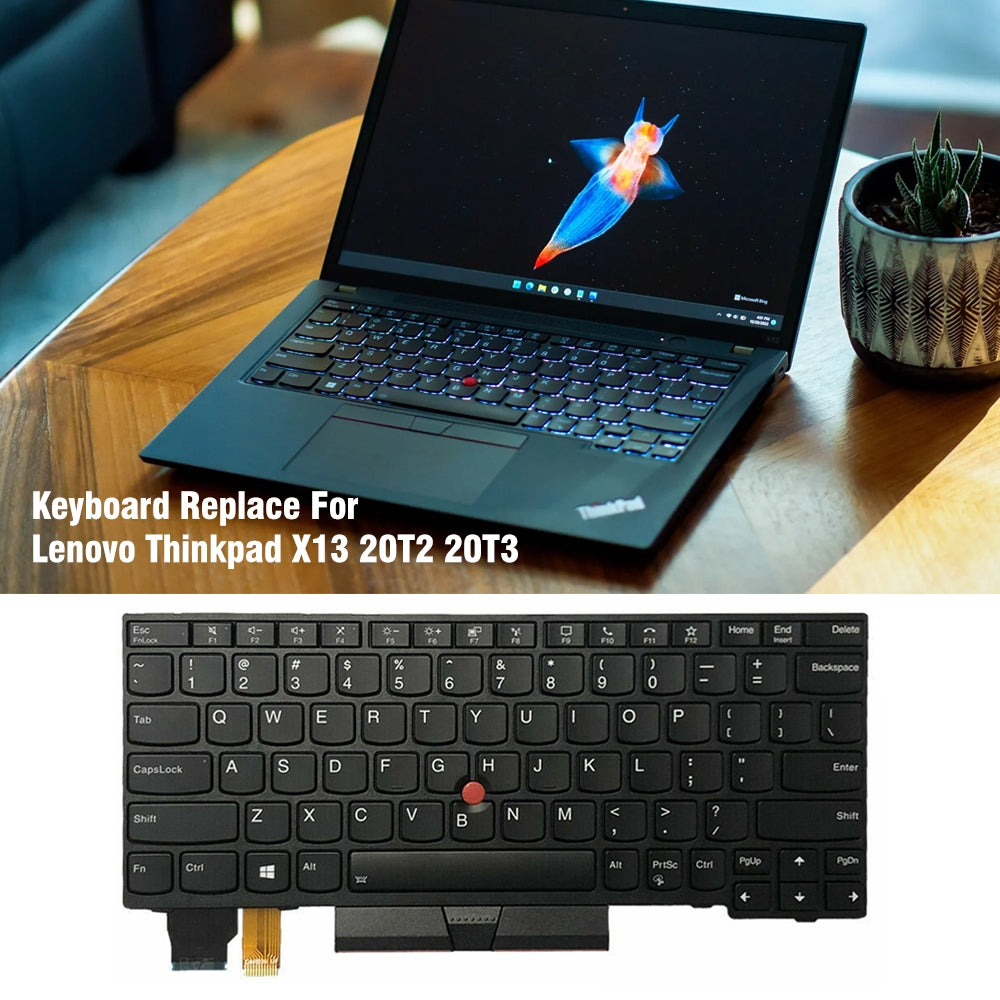 For Lenovo ThinkPad X13 20T2 20T3 20UF US Version Backlight Lap Keyboard