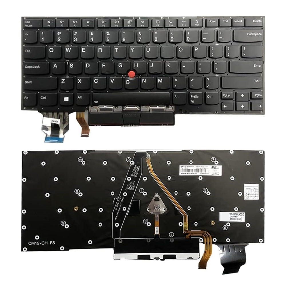 For Lenovo X1C 2019 US Version Backlight Lap Keyboard