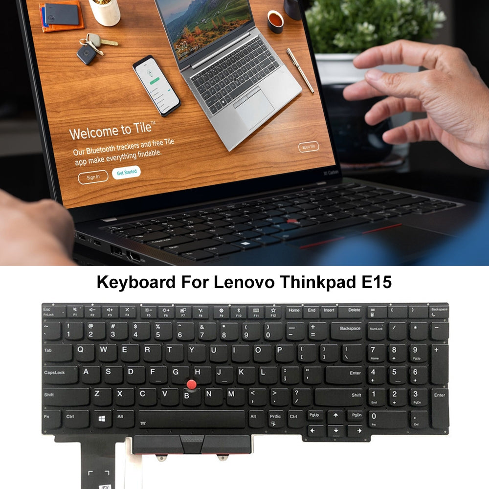 For Lenovo Thinkpad E15 US Version Backlight Lap Keyboard
