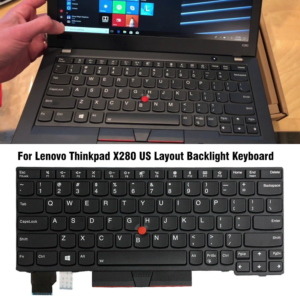 For Lenovo Thinkpad X280 20KF / Yoga 20R5 US Version Backlight Lap Keyboard