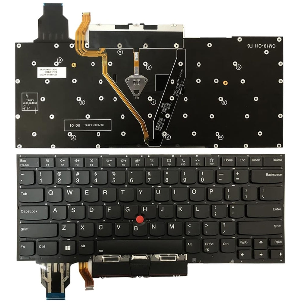 For Lenovo ThinkPad 2019 2020 X1 Carbon US Version Backlight Lap Keyboard