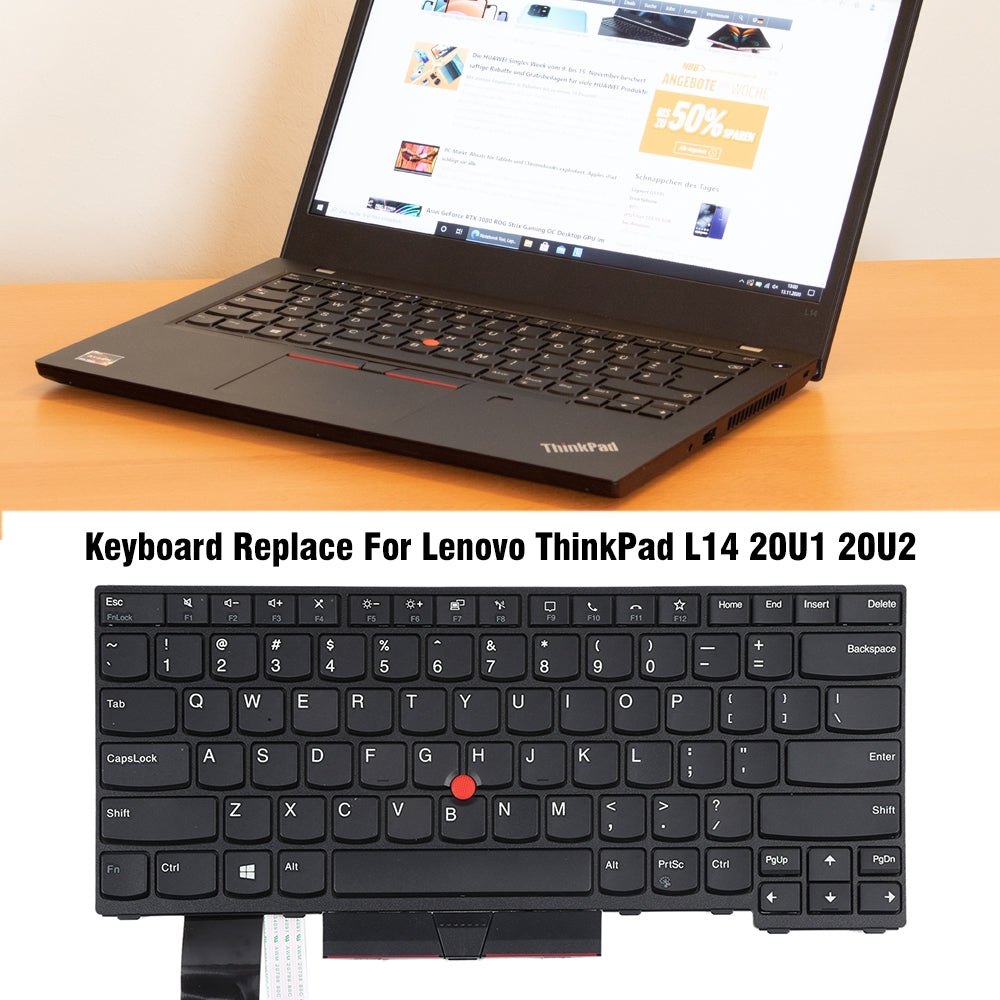 For Lenovo ThinkPad L14 20U1 20U2 Backlight Lap Keyboard